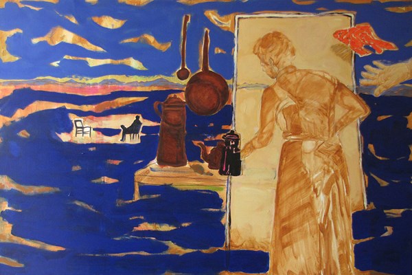 Flowing fish I - 40x60 - oil on canvas